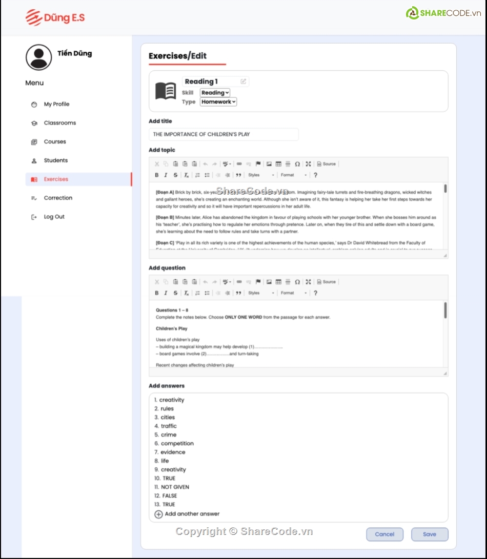 Source code quản lý học viên,Web quản lý học viên,Web quản lý sinh viên,Code quản lý học viên trung tâm ngoại ngữ